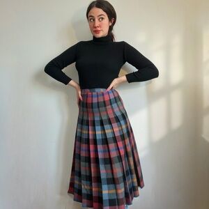 Stunning 1960s Aljean Pleated Skirt